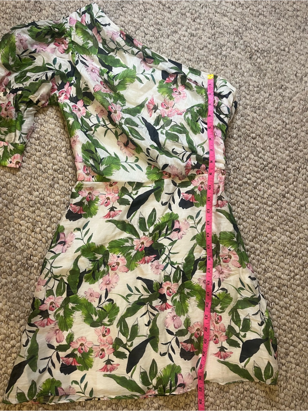 Talulah One-Shoulder Floral Mini Dress- extra small - Picture 7 of 9